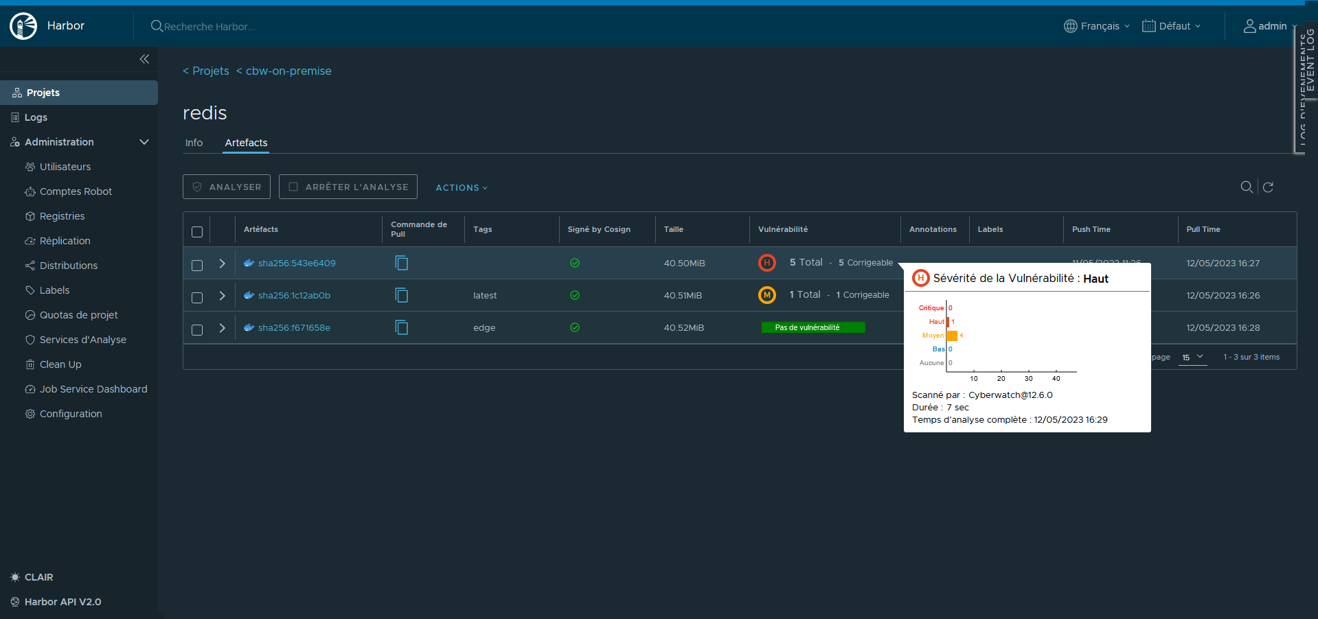 Comment scanner les images Docker d'un registre Harbor avec Cyberwatch ?