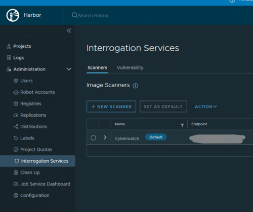 Configurer un scanner de vulnérabilités sur Harbor