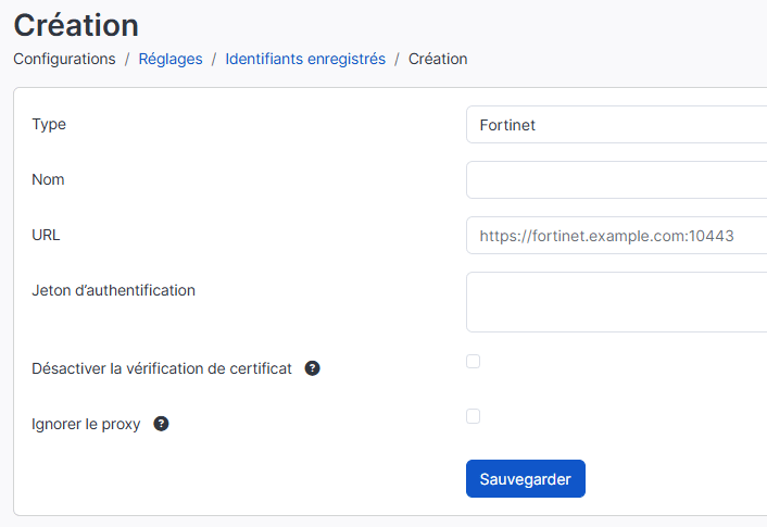 Ajout d'une découverte Fortinet dans le logiciel Cyberwatch